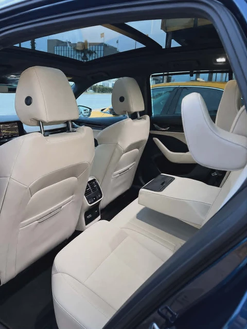 Clean UrbanWhere taxi interior